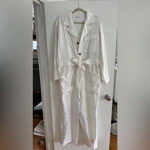NWOT REFORMATION LINEN JUMPSUIT size XL